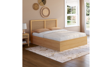Lit coffre Eva 140x190cm cannage
