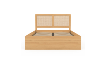 Lit coffre Eva 140x190cm cannage