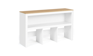 Meuble de rangement enfant Mia 3 cubes effet hêtre et blanc