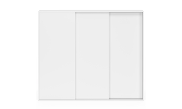 Armoire sous pente Tom 3 portes coulissantes blanches