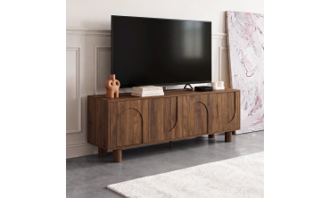 Meuble TV Arlo effet noyer 140cm