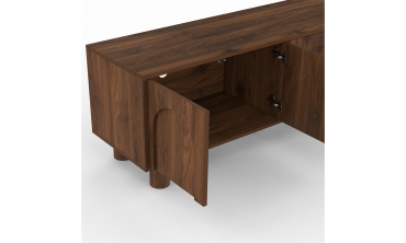 Meuble TV Arlo effet noyer 140cm
