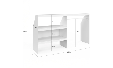 Etagère de rangement sous pente Tom XXL