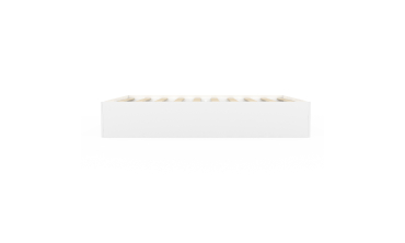 Cadre de lit Orem 160x200cm blanc tiroir coulissant