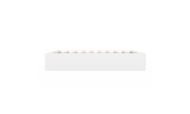 Cadre de lit Orem 140x190cm blanc tiroir coulissant