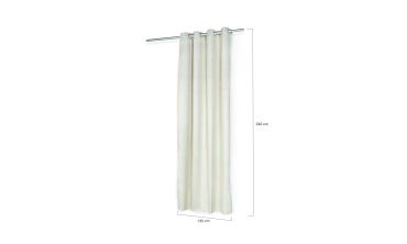 Rideaux thermiques beiges 135x240 cm - lot de 2