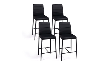 Tabourets de bar Regilux noirs - lot de 4