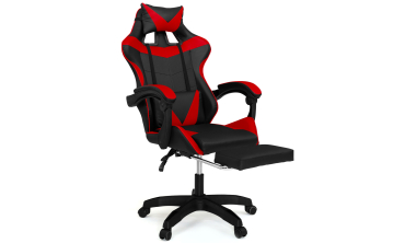Fauteuil de bureau spécial gaming noir et rouge