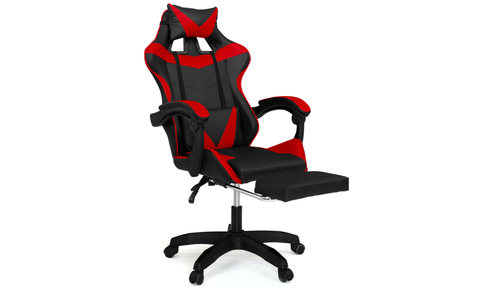 Fauteuil de bureau spécial gaming noir et rouge
