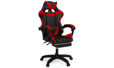 Fauteuil de bureau spécial gaming noir et rouge