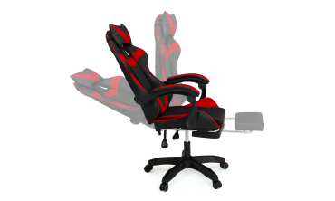 Fauteuil de bureau spécial gaming noir et rouge