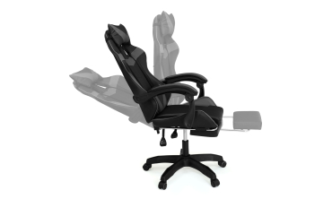 Fauteuil de bureau spécial gaming noir et gris