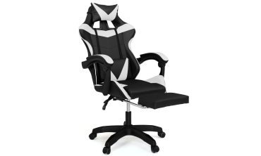 Fauteuil de bureau spécial gaming noir et blanc