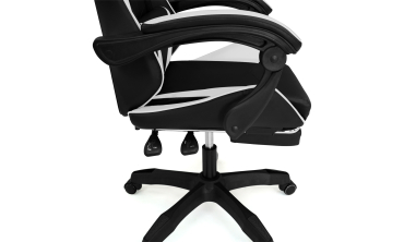 Fauteuil de bureau spécial gaming noir et blanc
