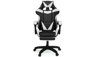 Fauteuil de bureau spécial gaming noir et blanc