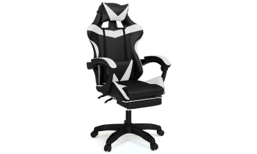 Fauteuil de bureau spécial gaming noir et blanc