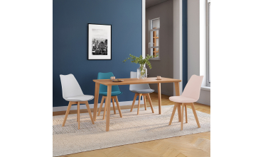 Chaises Nordia mix couleurs (blanc