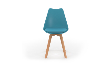 Chaises Nordia mix couleurs (blanc, gris, bleu et rose) - lot de 4