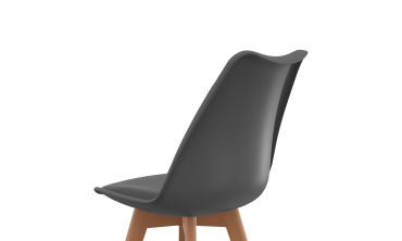 Chaises Nordia mix couleurs (blanc, gris et bleu canard) - lot de 4