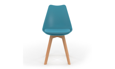 Chaises Nordia mix couleurs (blanc, gris , bleu et rose) - lot de 6