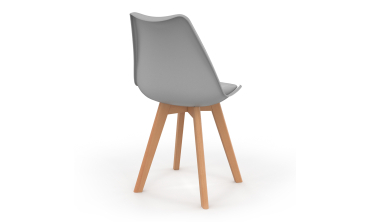 Chaises Nordia mix couleurs (blanc, gris , bleu et rose) - lot de 6