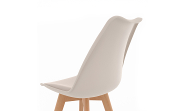 Chaises Nordia mix couleurs (beige, gris et terracotta) - lot de 6