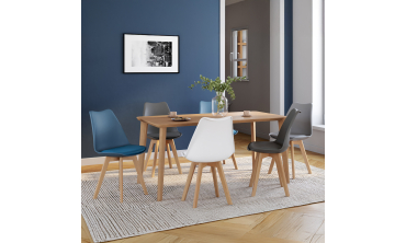 Chaises Nordia mix couleurs (blanc