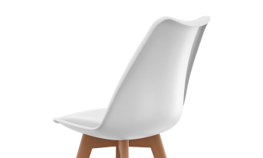 Chaises Nordia mix couleurs (blanc, gris et bleu canard) - lot de 6