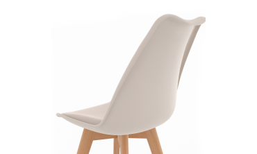 Chaises Nordia mix couleurs (beige, gris et terracotta) - lot de 4