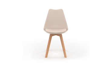 Chaises Nordia mix couleurs (beige, gris et terracotta) - lot de 4