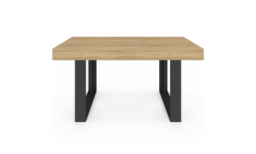 Table à manger Brixton bois et noir 160cm