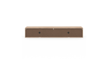 Meuble TV suspendu Michigan bois et blanc 180cm