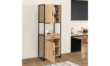 Meuble cuisine Memphis 2 niveaux 60x170cm