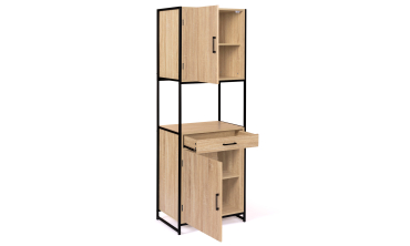 Meuble cuisine Memphis 2 niveaux 60x170cm