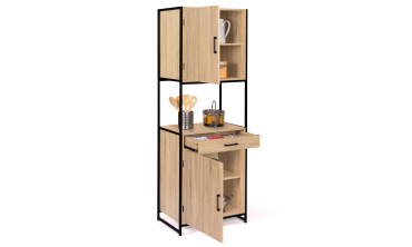 Meuble cuisine Memphis 2 niveaux 60x170cm