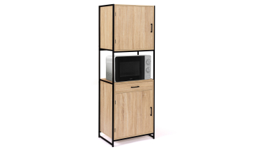 Meuble cuisine Memphis 2 niveaux 60x170cm