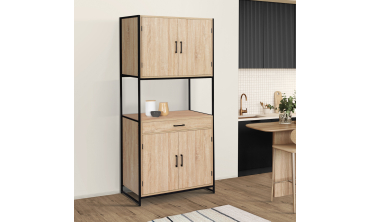 Meuble cuisine Memphis 2 niveaux 80x176cm