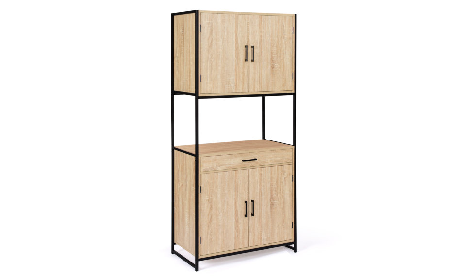 Meuble cuisine Memphis 2 niveaux 80x176cm