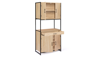 Meuble cuisine Memphis 2 niveaux 80x176cm