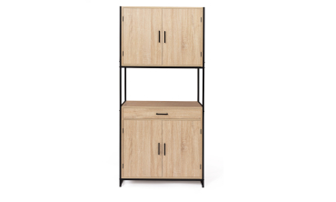 Meuble cuisine Memphis 2 niveaux 80x176cm