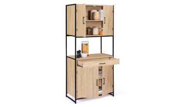 Meuble cuisine Memphis 2 niveaux 80x176cm