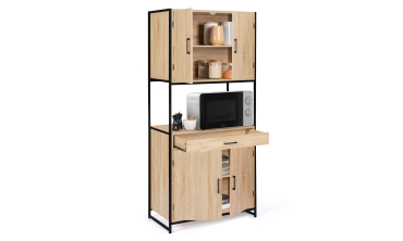 Meuble cuisine Memphis 2 niveaux 80x176cm