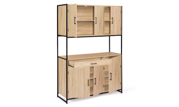 Meuble cuisine Memphis 2 niveaux 120x176cm