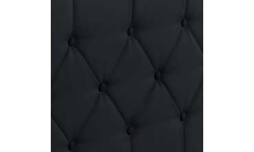 Lit coffre Hanna 160x200cm simili cuir noir