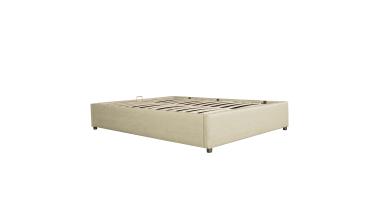 Lit coffre Otta 140x190cm tissu beige