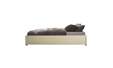 Lit coffre Otta 140x190cm tissu beige