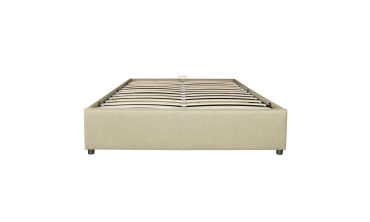 Lit coffre Otta 140x190cm tissu beige