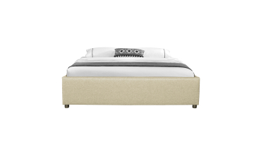 Lit coffre Otta 140x190cm tissu beige