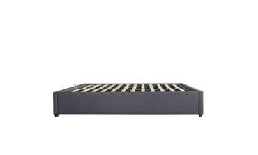 Lit coffre Otta 160x200cm tissu gris