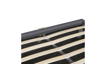 Lit coffre Otta 160x200cm tissu gris